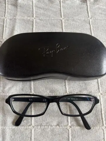 Ray-Ban 블랙 사각 안경 T