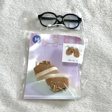 MON PETIT ATELIER 안경과 신발 세트 M 사이즈