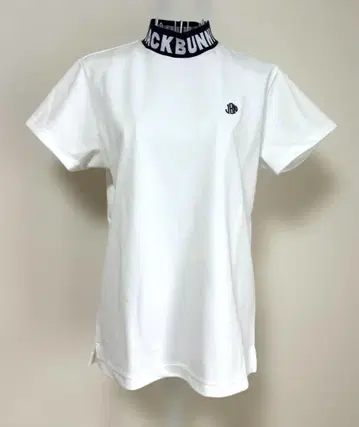 택 포함 새상품 BLACK BUNNY 화이트 크루넥 셔츠