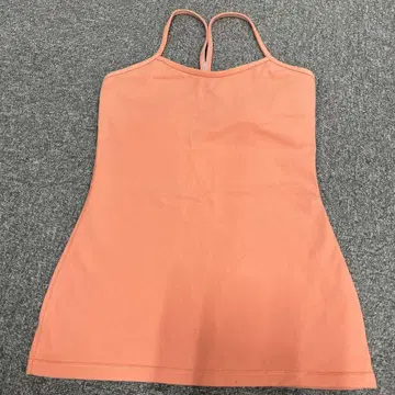Lululemon 오렌지 Y 파워 탱크탑