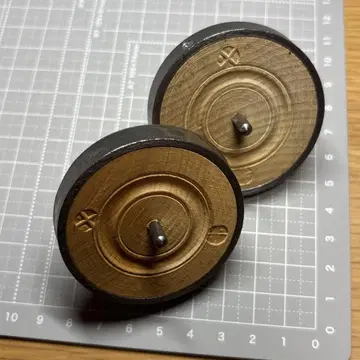 철제 팽이 팽이 2개 묶음 판매 앤티크 인테리어 잡화 옛날 완구