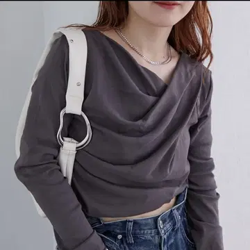 오프숄 롱 T셔츠 사이즈 2
