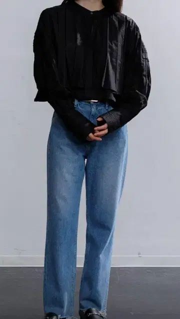 아메리칸 랙 씨 볼륨 슬리브 숏 셔츠