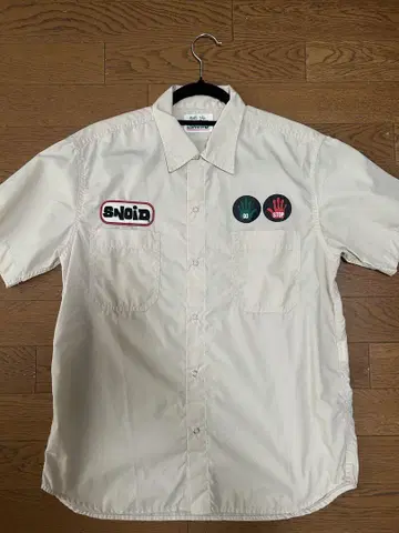 SNOID 반팔 워크 셔츠