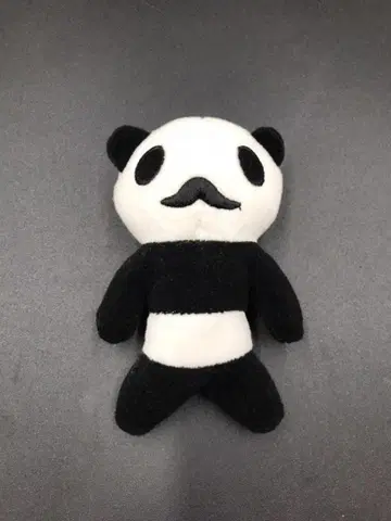 순정 로만티카 봉제 인형 콧수염 팬더 봉제 인형 마스코트 중고품