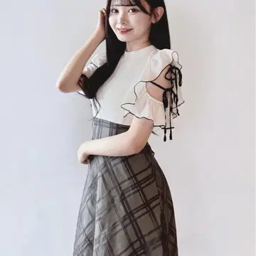 [ 완판템 ] NOMAE 바이컬러 리본 도킹 원피스 화이트