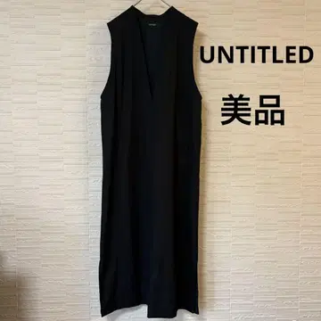 UNTITLED 오버롤 스커트 포켓 있음 2 사이즈 블랙 고품질 스키퍼