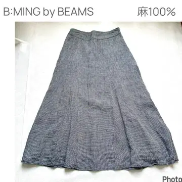 새상품급 B:MING by BEAMS 린넨 스커트 린넨 100%