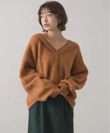 RETRO GIRL 스웨터 컬러 니트 가디건