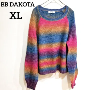 BB DAKOTA [XL] 멀티 컬러 니트 스웨터 긴팔 니트