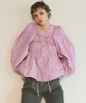 MAISON SPECIAL Multiway Taffeta Blouse