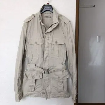CALVIN KLEIN JEANS 베이지 밀리터리 자켓 M