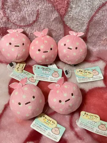 스미코구라시 후로시키 손바닥 봉제인형 5개 세트 (택 포함)