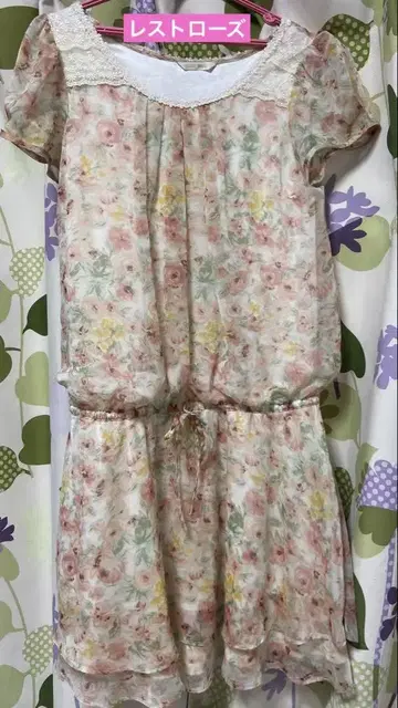 레스트로즈 튜닉 원피스 새상품급 쉬폰 원피스