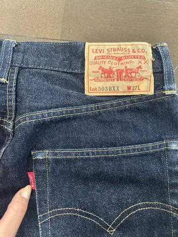 LEVI'S 503 BXX W27 여성용 스트레이트 데님