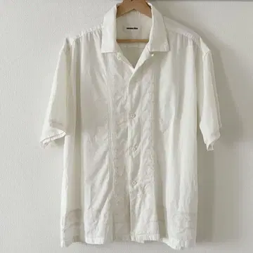 monkey time TWILL EMBROIDERY OPEN SHIRT