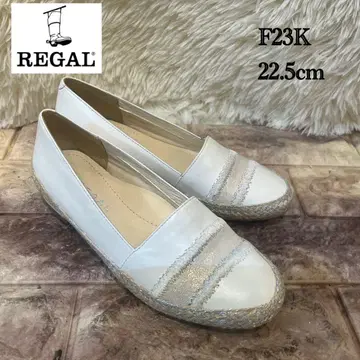 새상품급 REGAL 슬립온 에스파드리유 천연 가죽 22.5cm