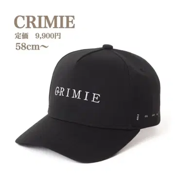 새상품 [CRIMIE] 클라이미 로고 5 패널 캡 블랙