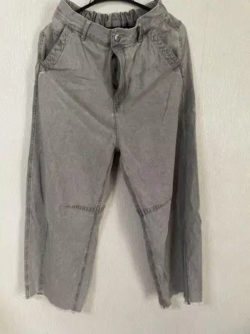 니코앤드 셀프 컷 배럴 팬츠