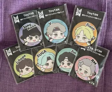 BTS TinyTAN 캔뱃지 7세트