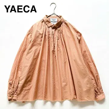 레어 YAECA WRITE 야에카 코튼 라미 개더 블라우스 M