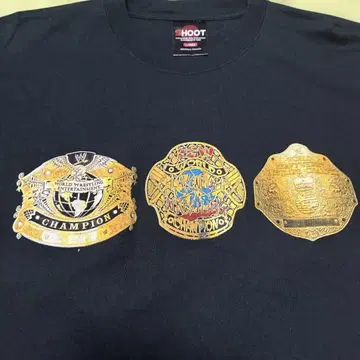 WWE ECW 세계 헤비 벨트 티셔츠 프로레슬링 00s