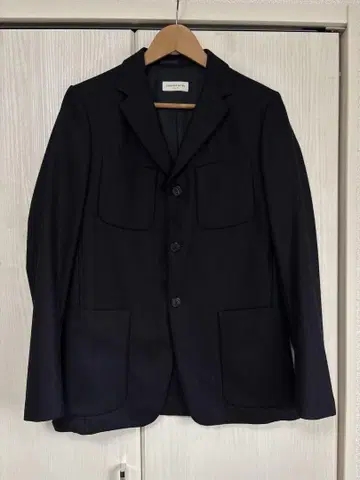 DRIES VAN NOTEN 네이비 스트라이프 자켓 사이즈 46