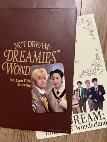 NCT DREAM 팬미 유닛 트레이딩 카드 & 초대장 마크 런쥔