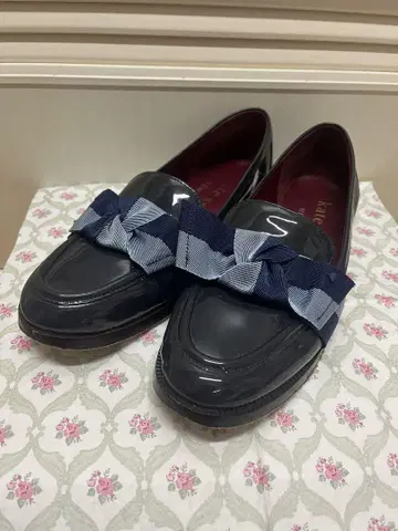 kate spade 네이비 리본 로퍼