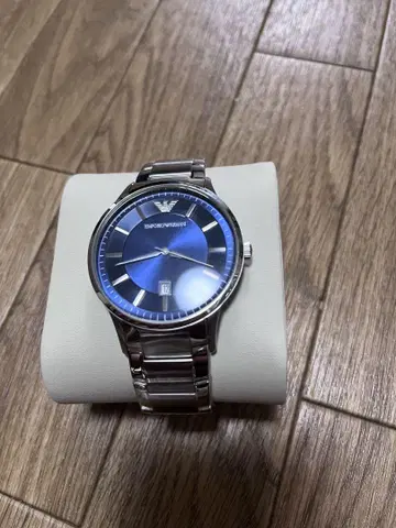 EMPORIO ARMANI 아날로그 손목시계 블루