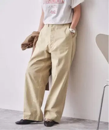 Spick & Span Higuchi x S 치노 와이드 팬츠 36
