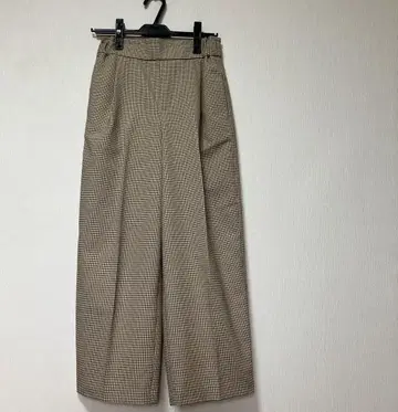 SHIPS 체크 무늬 와이드 팬츠 여성용