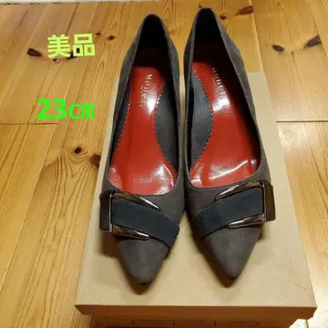 새상품급 Monet 그레이 하이힐 펌프스 버클