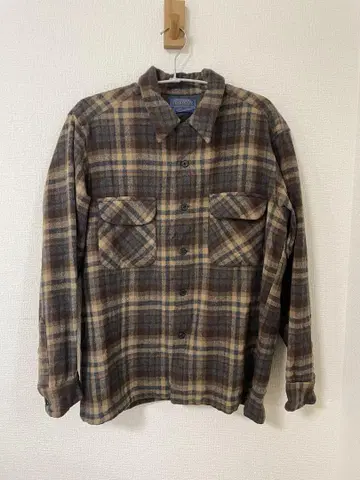 Pendleton 체크 무늬 울 셔츠 L 사이즈