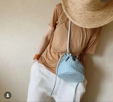 미사용급 ch!iiibag 치백 메쉬 복조리 블루 숄더백
