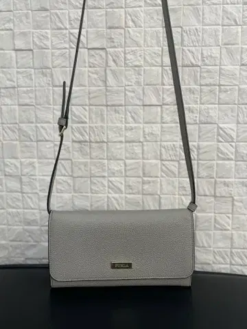 FURLA 그레이 가죽 숄더백