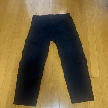 ALPHA 블랙 카고 팬츠