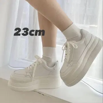 오리엔탈 트래픽 통굽 로우컷 스니커즈 23.0cm 화이트