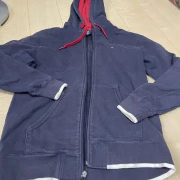 TOMMY HILFIGER 네이비/레드 후드티 S