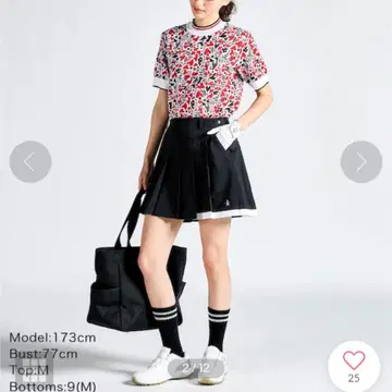 Munsingwear ENVOY 펭귄 자수 플리츠 스커트