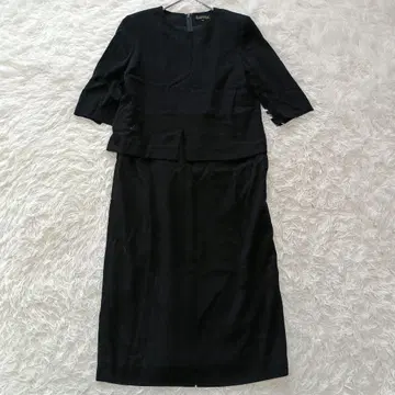 LAPINE 라핀 블랙 포멀 5분 소매 원피스 9