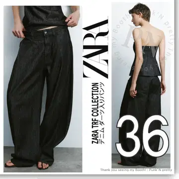 ZARA TRF 데님 다트 팬츠 36