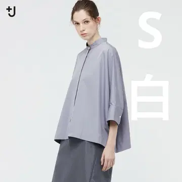 수피마 코튼 슬리브 셔츠 돌먼 유니클로 +J