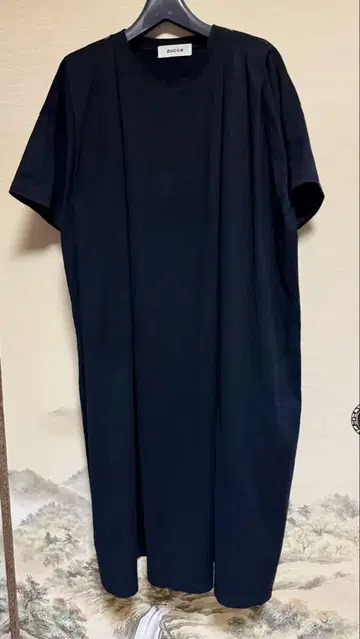 2019 SS zucca 턱 저지 원피스 블랙 M