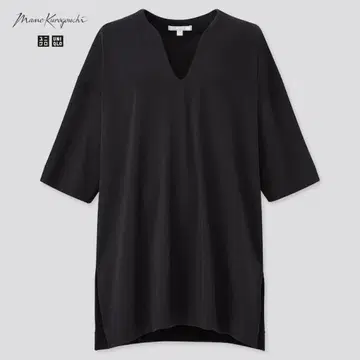 유니클로 에어리즘 코튼 오버사이즈 T