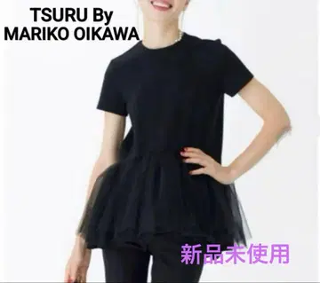 [새상품] TSURU by MARIKO OIKAWA 튤 페플럼 상의