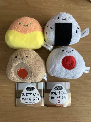 니코리노 오무스비 봉제 인형 1과 2 4개 세트