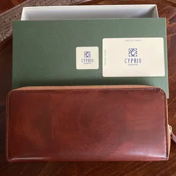 CYPRIS 브라운 가죽 장지갑