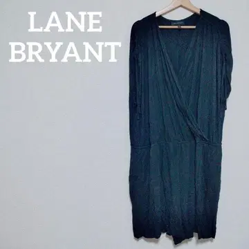 LANE BRYANT 블랙 랩 드레스 26/28 플레어