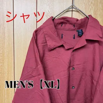 TS101 [ US 수입 ] 반팔 셔츠 [ 남성용 XL 상당 ] 레드